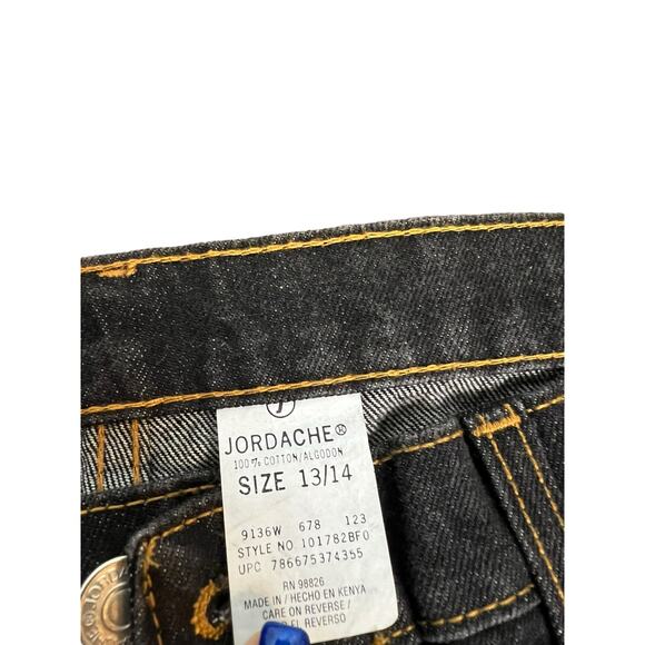 Jordache Womens Jeans 13/14 Cotton Bootcut Black Denim - Picture 4 of 9
